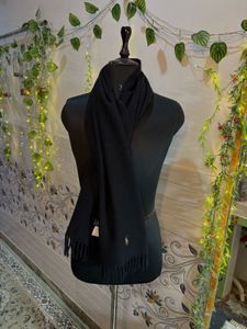 Ralph Lauren Black Scarf Authentic Unisex