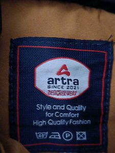 Striped and Solid Padded Winter Jacket