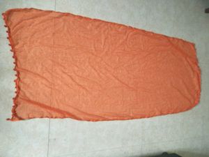 Orange Pom-Pom Dupatta