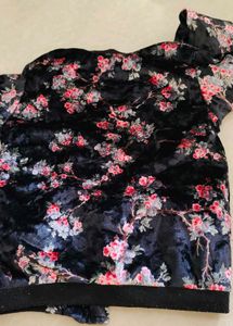 Floral Velvet Bomber Jacket