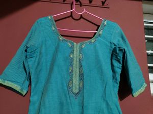 Blue Colour Traditional Kurtha