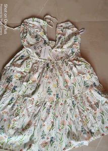 Floral Halter Mini Dress m size