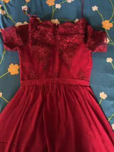 Limited Offer And availability Burgundy Lace Dress