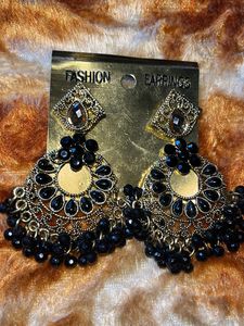 Black Ethnic Stud Earrings