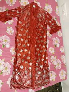 Coat Tie Type Nighty Gown Large Size