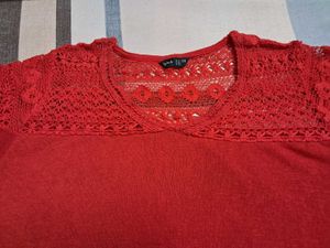 Red Casual Top