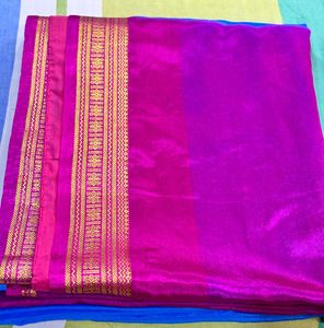 Blue Sari with Blouse
