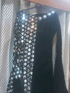 Black Sequin Party Dress For Women