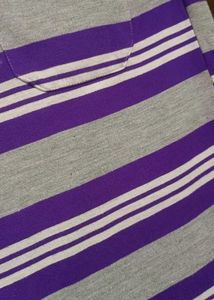 Striped Purple Pocket T-Shirt