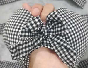 Gingham Patted Halterneck Bikini Top
