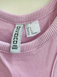 Pink Ribbed Tank Top