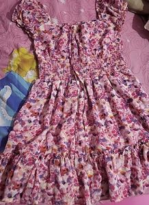 Floral Print Mini Dress