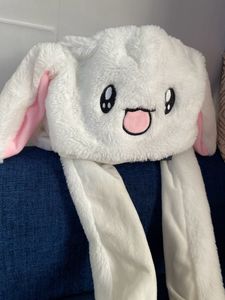 Moving Ear Rabbit Hat - Imported Soft Toy