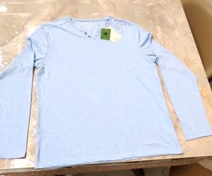 Cello Light Blue Long Sleeve Henley
