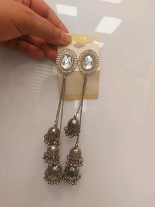 Silver Oxidised Earrings