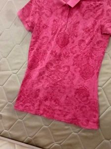 Pink Baroque Polo Shirt