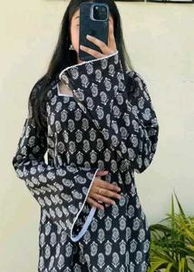 Stylish Black Printed Kurti