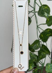 Rose Gold Circle Pendant Necklace