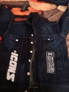New Denim Fancy Partywear Jacket Just For 380,Best Size For 8 To 12 Yrs Boy.