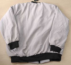 Stylish Grey Bomber Jacket