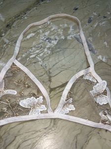 Floral Applique Bikini Top