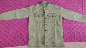 Stylish Green Denim Jacket