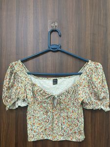 SHEIN- Floral Dainty Crop Top
