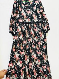 Black Floral Anarkali Kurta🌺✨