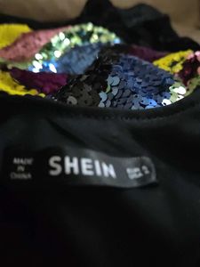 Sequin Stripe Mini Dress