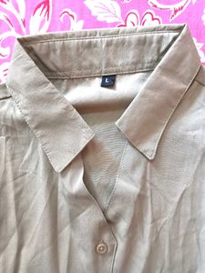 Elegant Pista Green Button-Down Shirt