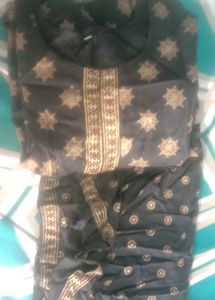 Black Clr Plazo Set