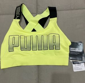 PUMAWomen Sports Lightly Padded Bra (Yellow)