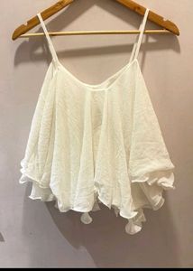 White Flowy Cami Top