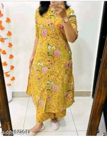Floral Print Kurta