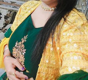 Designer Haldi &amp; Mahndi Lahga With Sharg ❤️