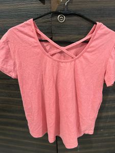 Pink Athletic Vibes Tee
