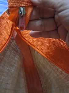Jute Bag New With Zip