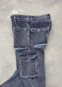 Cargo Style Denim Jeans