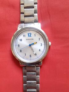 Sonata Stainless Steel Watch