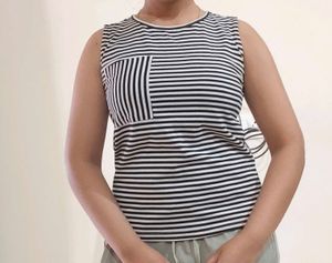 Black And White Strips Top