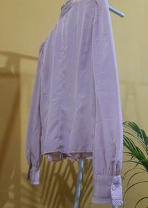 Pink- Mess Ruffled  Shirt
