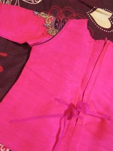 Pink Embellished Top for lehanga