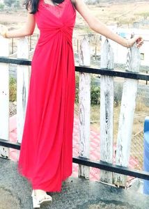 Elegant Red Maxi Dress