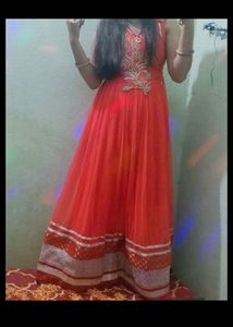 Beautiful Gown/4 Layered Gown/Attractive Gown/New One Piece/Ethnic Dress/Party Wear Dress With Inner Wear