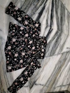 Floral Cold Shoulder Top(HARPA WOMEN Top )