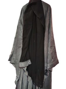 Elegant Dubai Kaftan Gray Abaya, Burqua