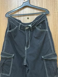 Black Cargo Jeans For Women