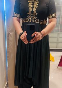 Elegant Black & Gold Kurta