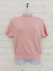 Peach High Neck Sweater