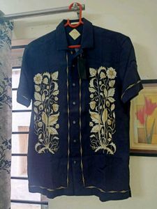 NEW RARE RABBIT CLAREN Floral Printed Shirt